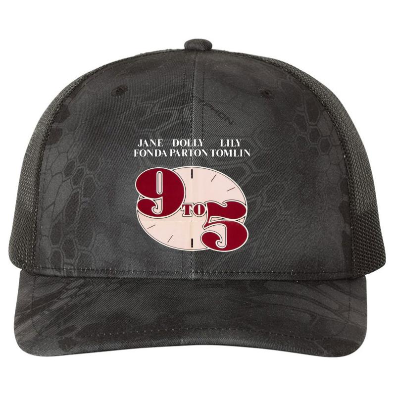 9 To 5 - Jane Fonda & Dolly Parton Richardson Premium Trucker Snapback Cap  Kryptek Typhon Black