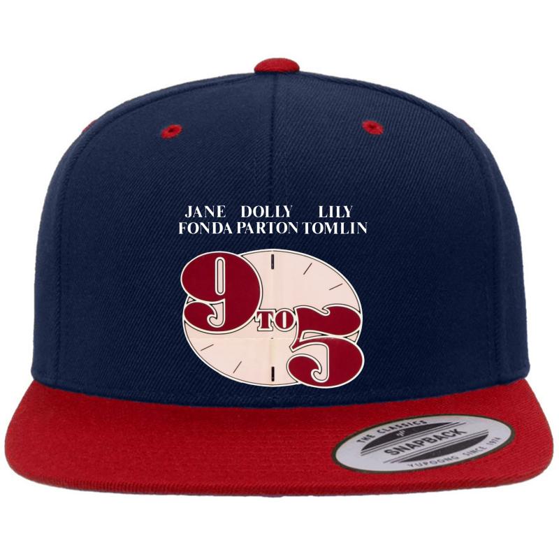 9 To 5 - Jane Fonda & Dolly Parton Premium Flat Bill Snapback Cap  Navy