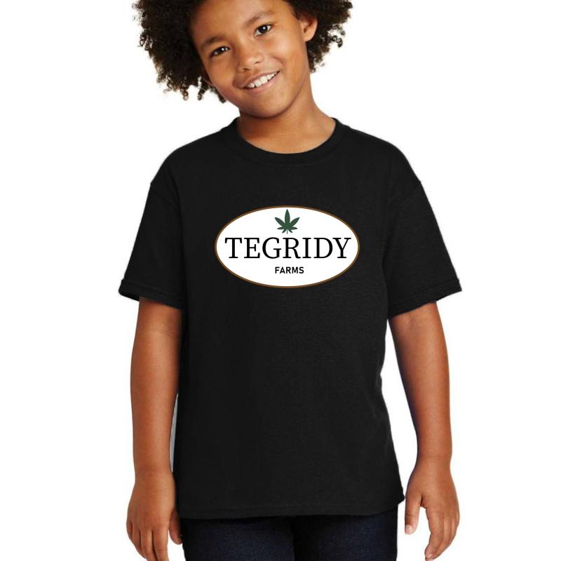 22Nd Century Movies & Tv Tegridy Farms Farming With Tegridy South Park Youth T-Shirt Boy Black