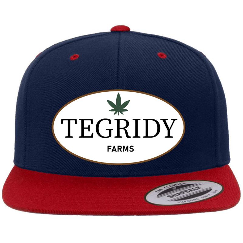 22Nd Century Movies & Tv Tegridy Farms Farming With Tegridy South Park Premium Flat Bill Snapback Cap  Navy