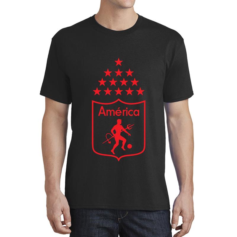 America De Cali La Mechita Unisex T-Shirt Men Black