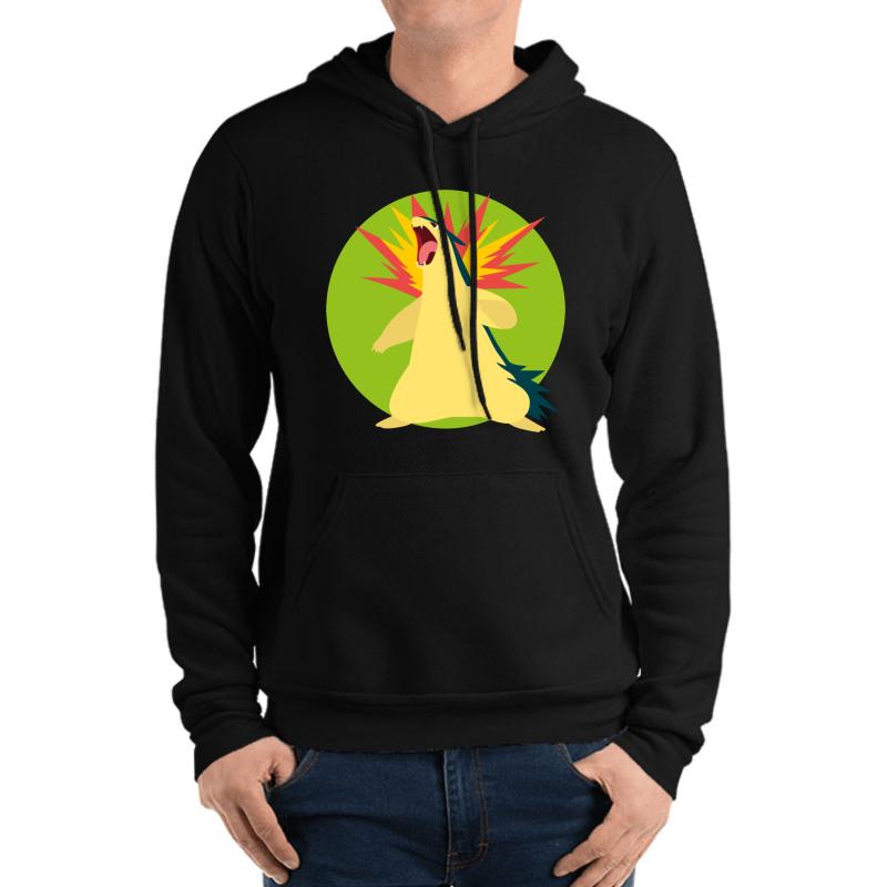 Typhlosion - 2Nd Gen Unisex Hooded Sweatshirt Men Black