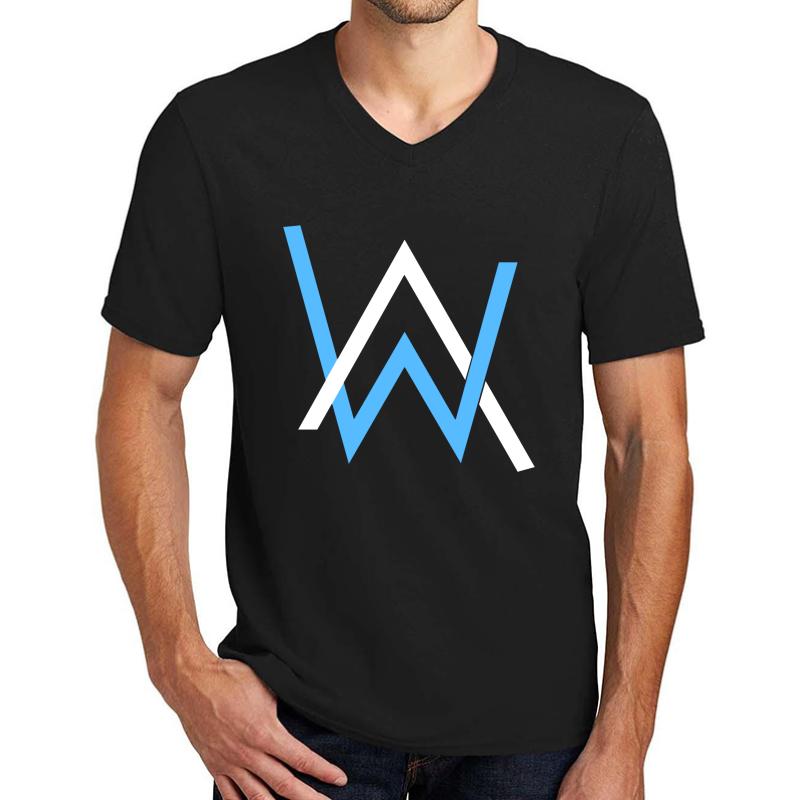 Alan Walker Unisex V-Neck T-Shirt Men Black