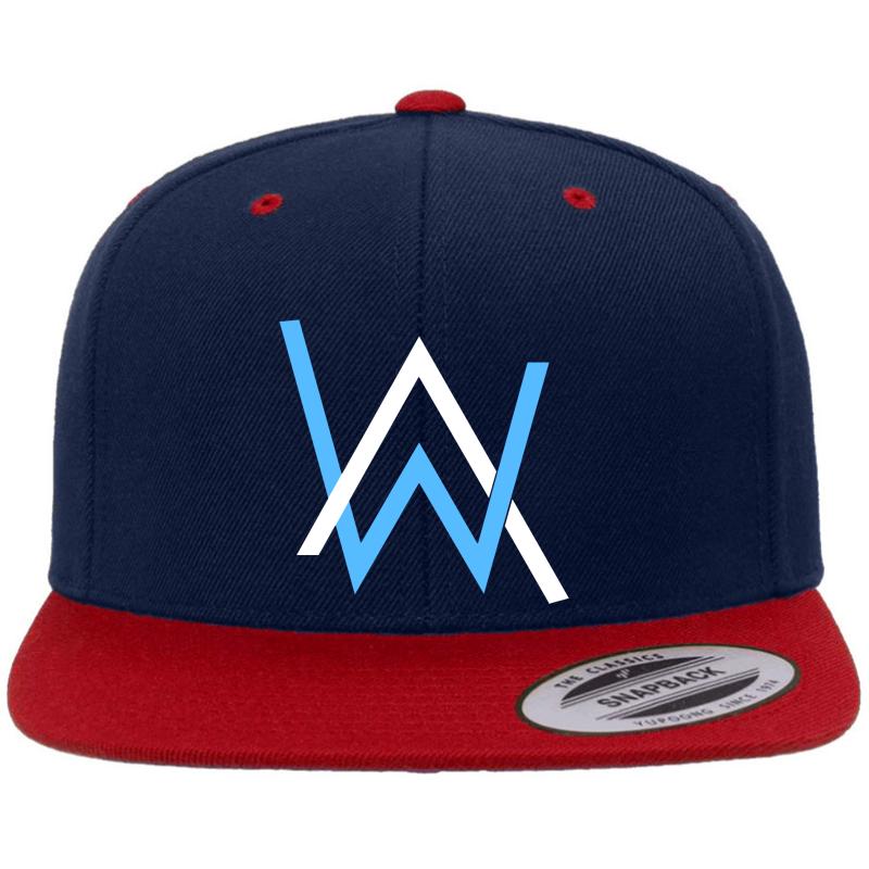 Alan Walker Premium Flat Bill Snapback Cap  Navy