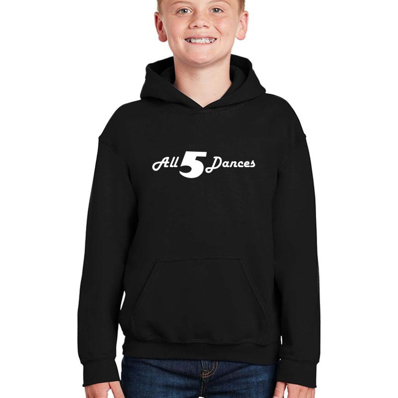 All 5 Dances Youth Hooded Sweatshirt Boy Black