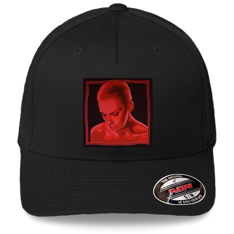 Annie Lennox Painting Flexfit Baseball Cap  Black