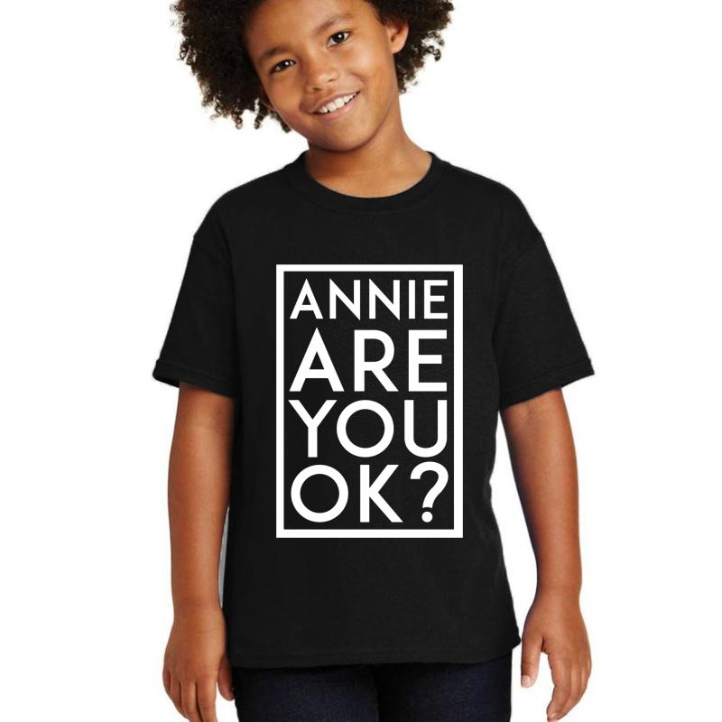 Annie Are You Ok? Youth T-Shirt Boy Black