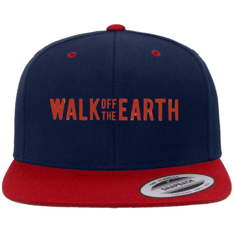 Walk Off The Earth Premium Flat Bill Snapback Cap  Navy