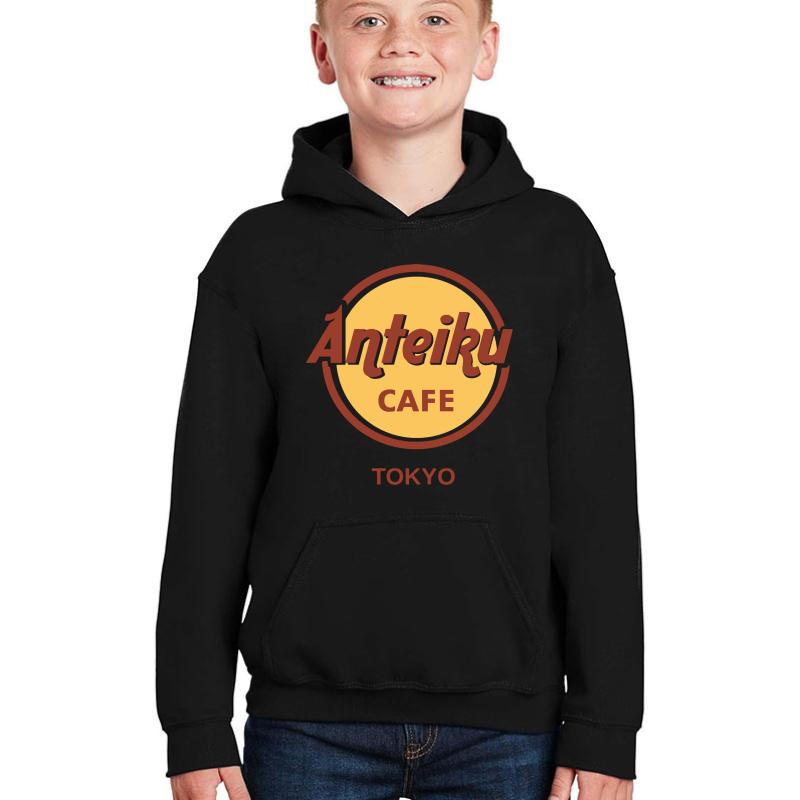 Anteiku - Tokyo Ghoul Youth Hooded Sweatshirt Boy Black