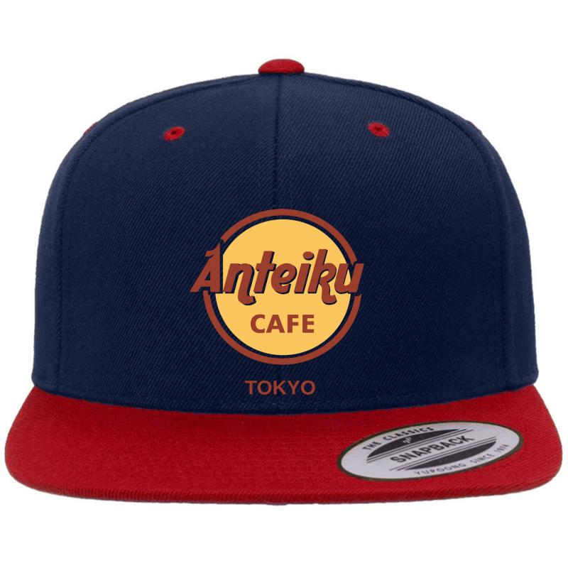 Anteiku - Tokyo Ghoul Premium Flat Bill Snapback Cap  Navy