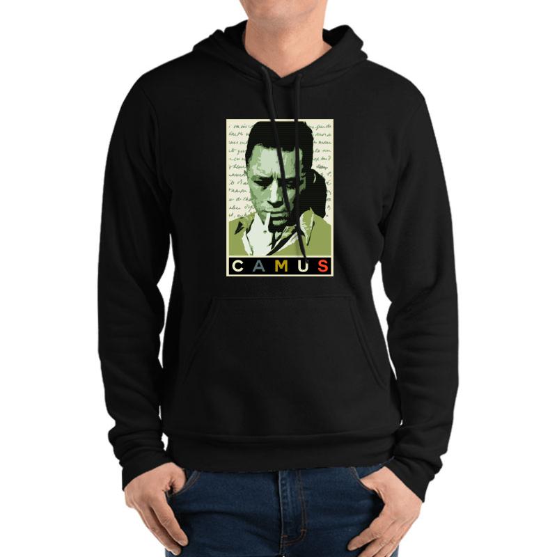 Albert Camus Unisex Hooded Sweatshirt Men Black