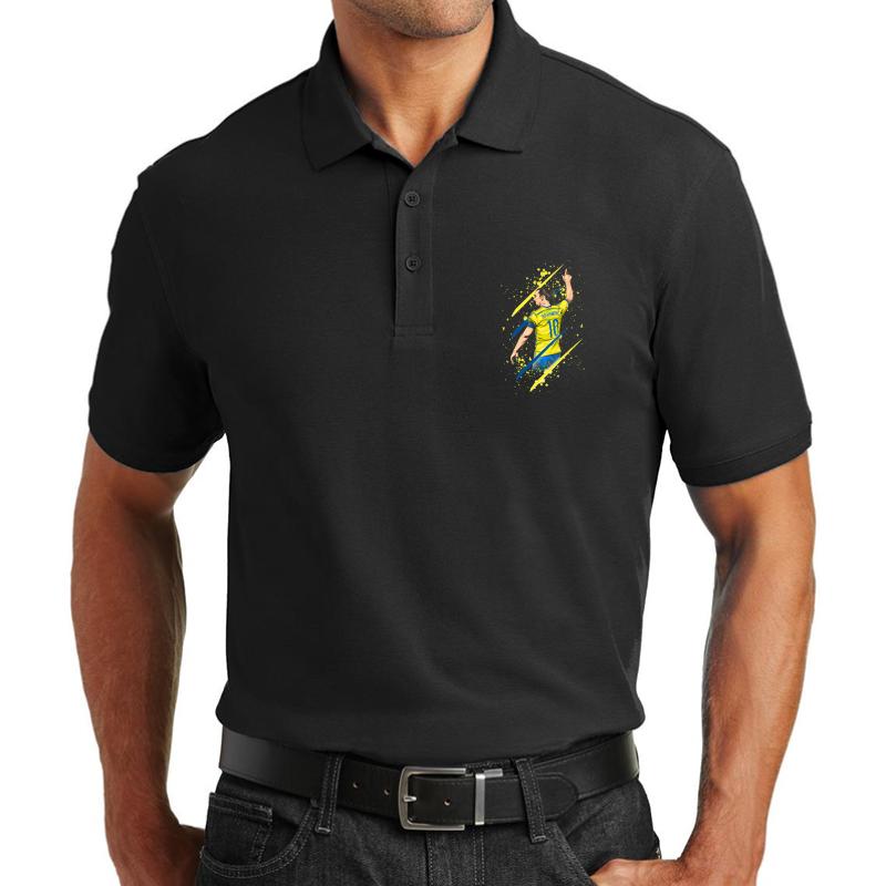 Zlatan IbrahimoviŽ? Unisex Polo Jersey Sport Shirt Men Black