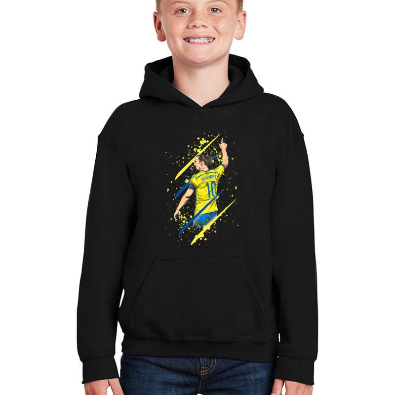 Zlatan IbrahimoviŽ? Youth Hooded Sweatshirt Boy Black