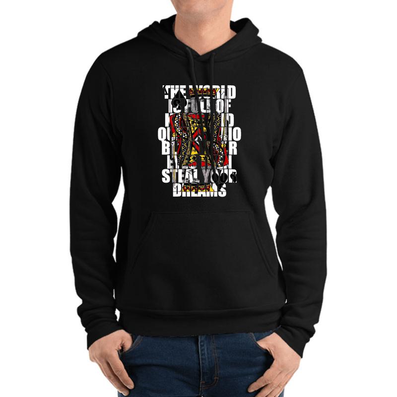 The World Is Full Of Kings And Queens - Heaven And Hell Unisex Hooded Sweatshirt Men Black