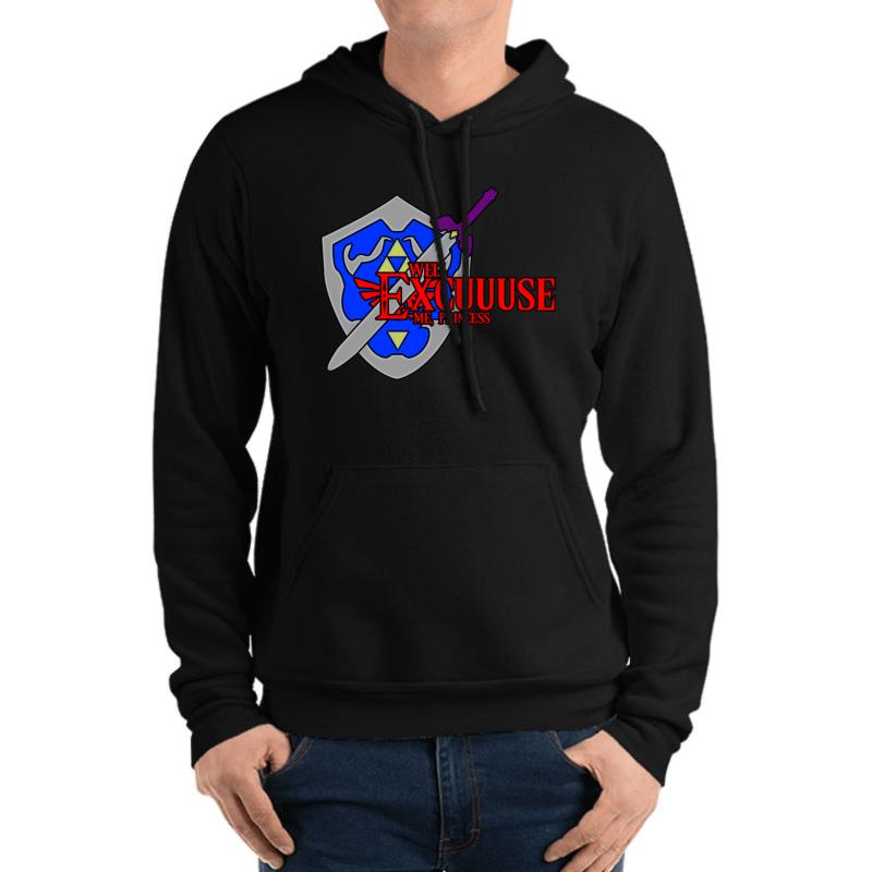 Well Excuuuuuuuuuuse Me Princess. Unisex Hooded Sweatshirt Men Black