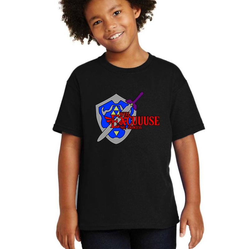 Well Excuuuuuuuuuuse Me Princess. Youth T-Shirt Boy Black