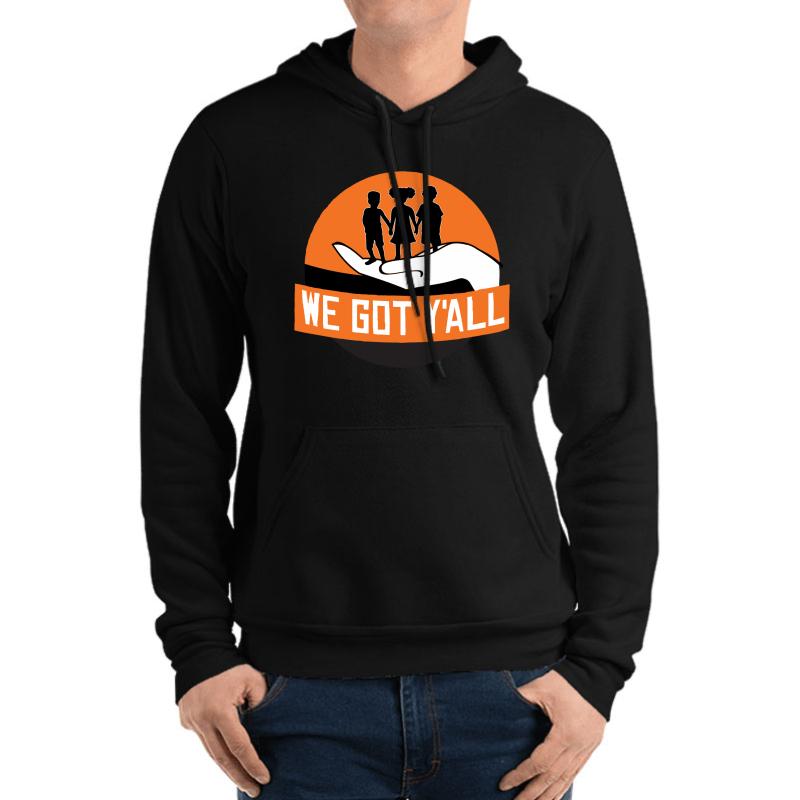 We Got Y'all #Insecure Unisex Hooded Sweatshirt Men Black