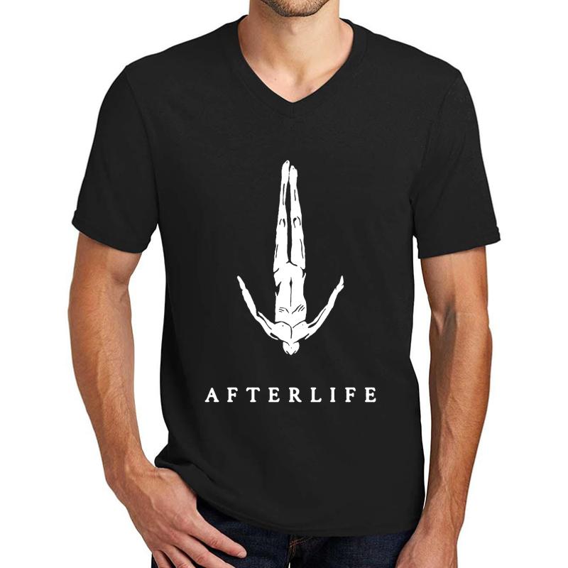 Afterlife Ii Unisex V-Neck T-Shirt Men Black