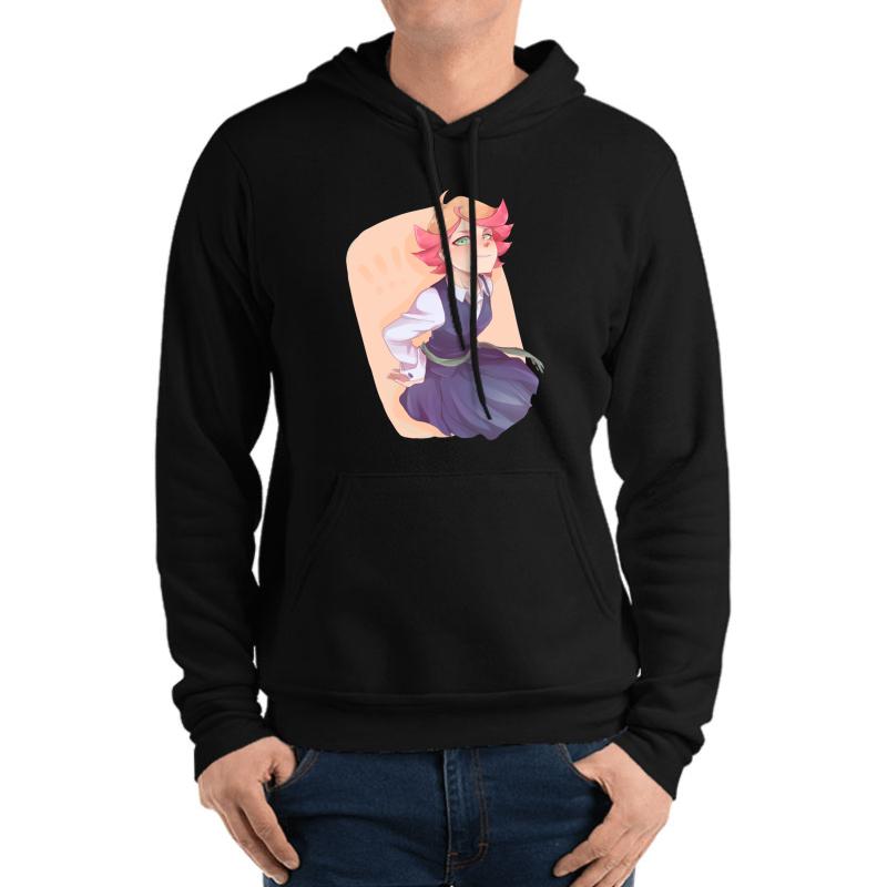 Amanda O'neill Unisex Hooded Sweatshirt Men Black