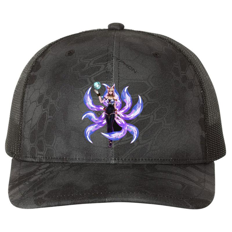 Ahri Richardson Premium Trucker Snapback Cap  Kryptek Typhon Black