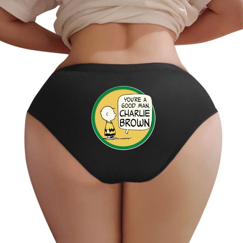 You Re A Good Man Charlie Brown Musical Women Underwear Panties Women Black