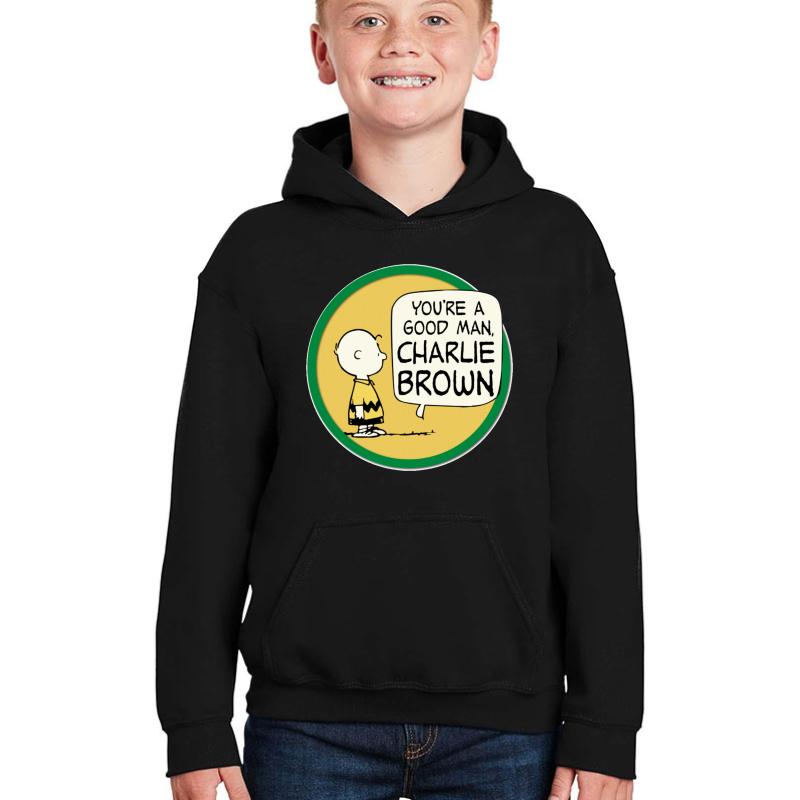 You Re A Good Man Charlie Brown Musical Youth Hooded Sweatshirt Boy Black