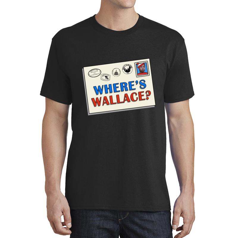 Where's Wallace? The Wire  Unisex T-Shirt Men Black