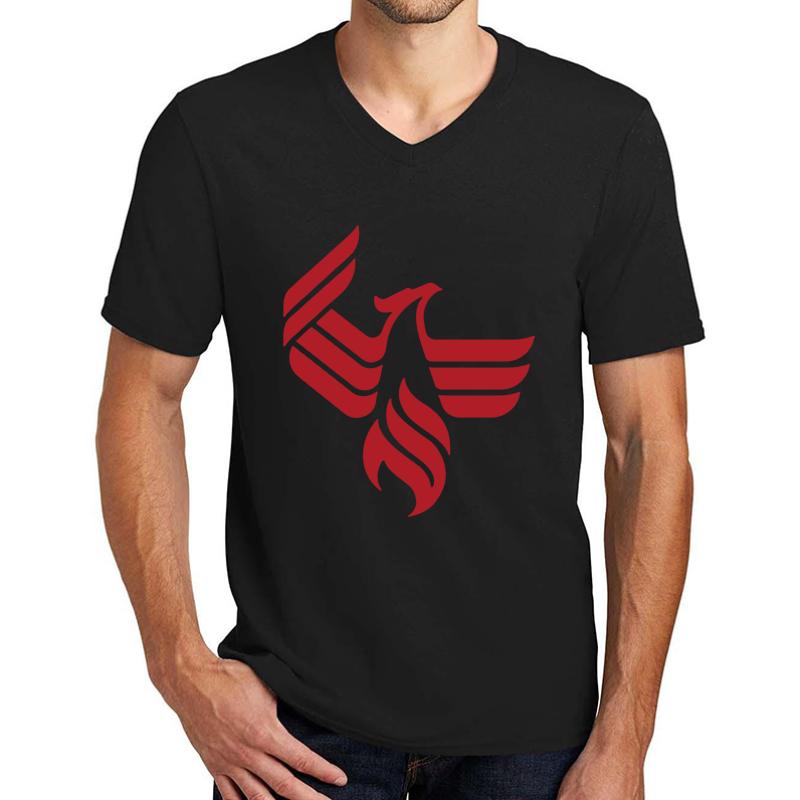 University Of Phoenix Unisex V-Neck T-Shirt Men Black