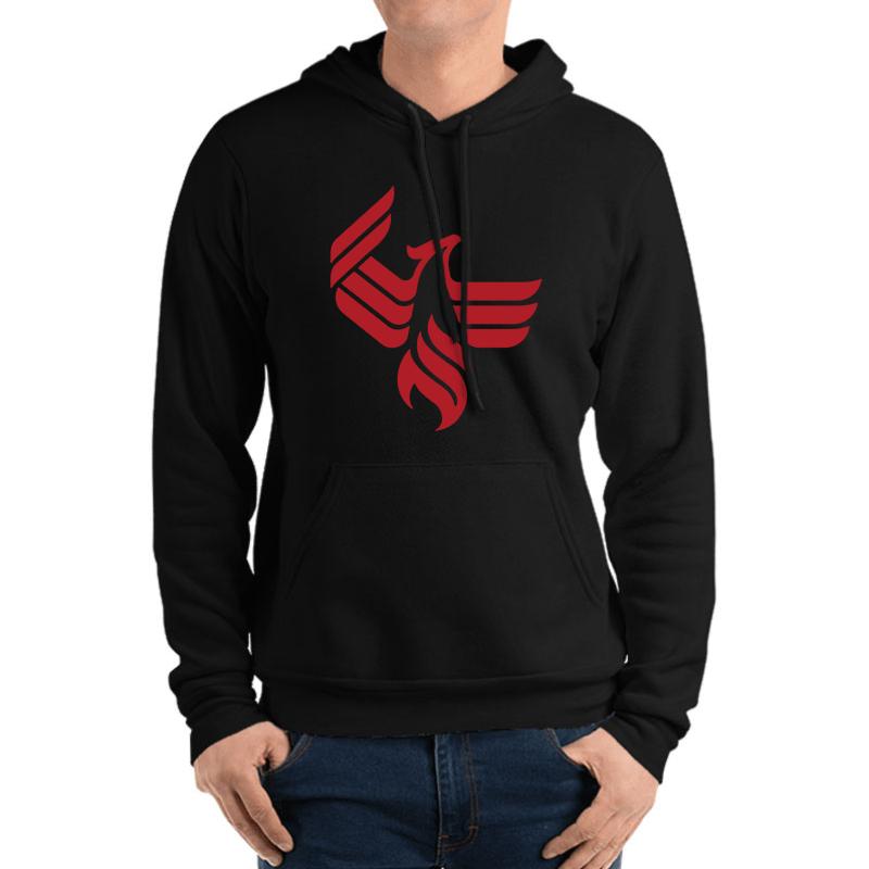 University Of Phoenix Unisex Hooded Sweatshirt Men Black