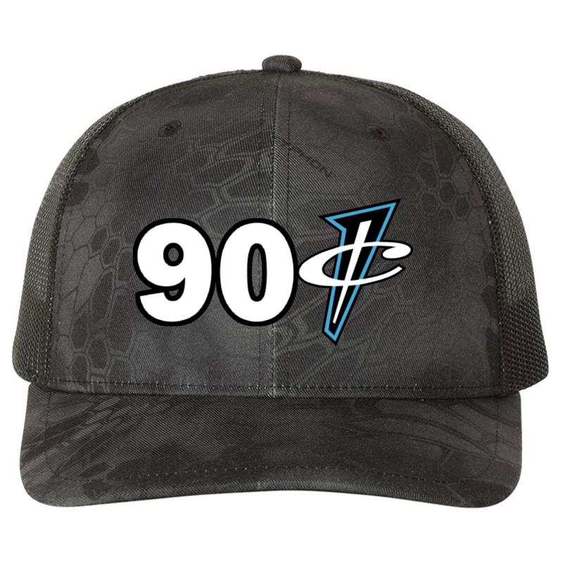 901 Penny Hardaway Richardson Premium Trucker Snapback Cap  Kryptek Typhon Black