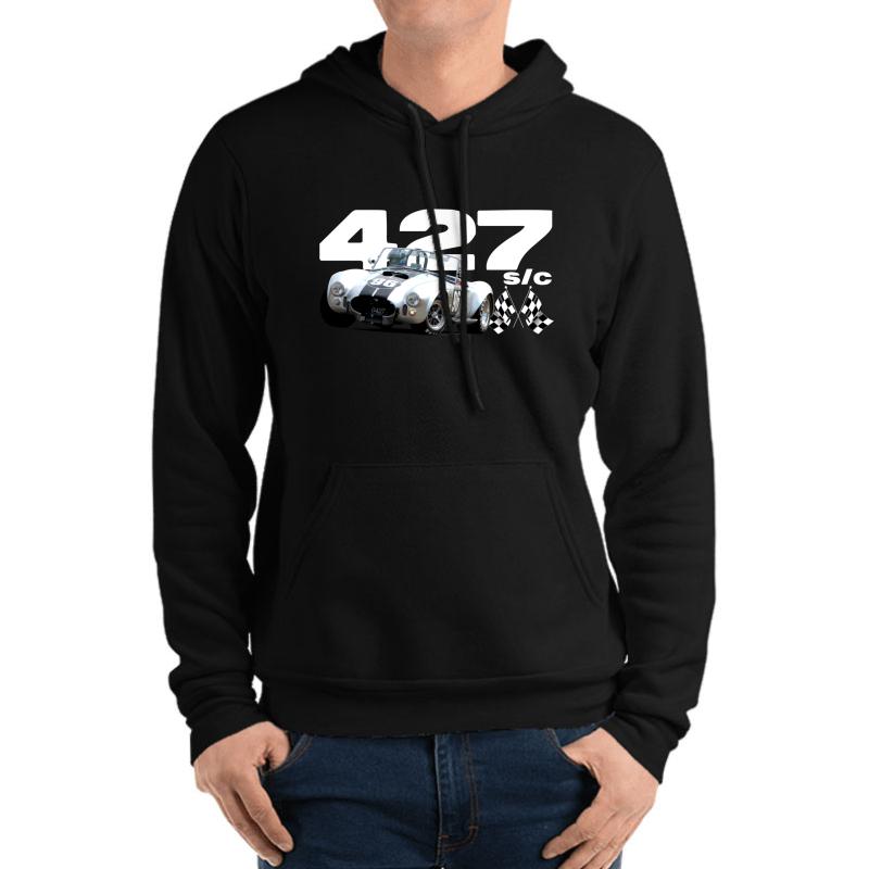 1965 Shelby Ac Cobra 427 S C Unisex Hooded Sweatshirt Men Black