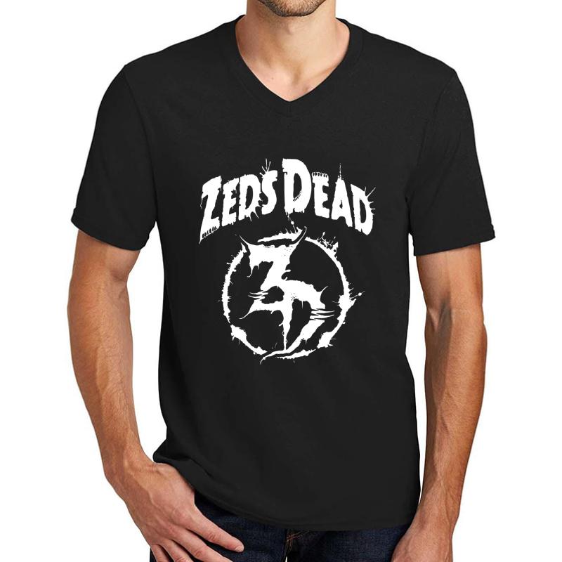 Zeds Dead Unisex V-Neck T-Shirt Men Black