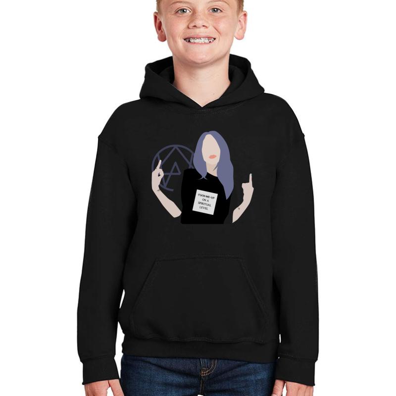 Wonderland Alison Youth Hooded Sweatshirt Boy Black