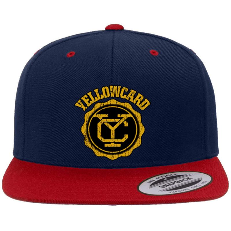 Yellowcard Premium Flat Bill Snapback Cap  Navy