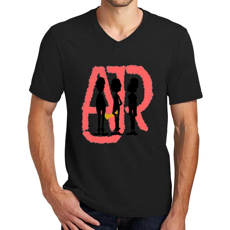 Ajr Shadow Art Unisex V-Neck T-Shirt Men Black