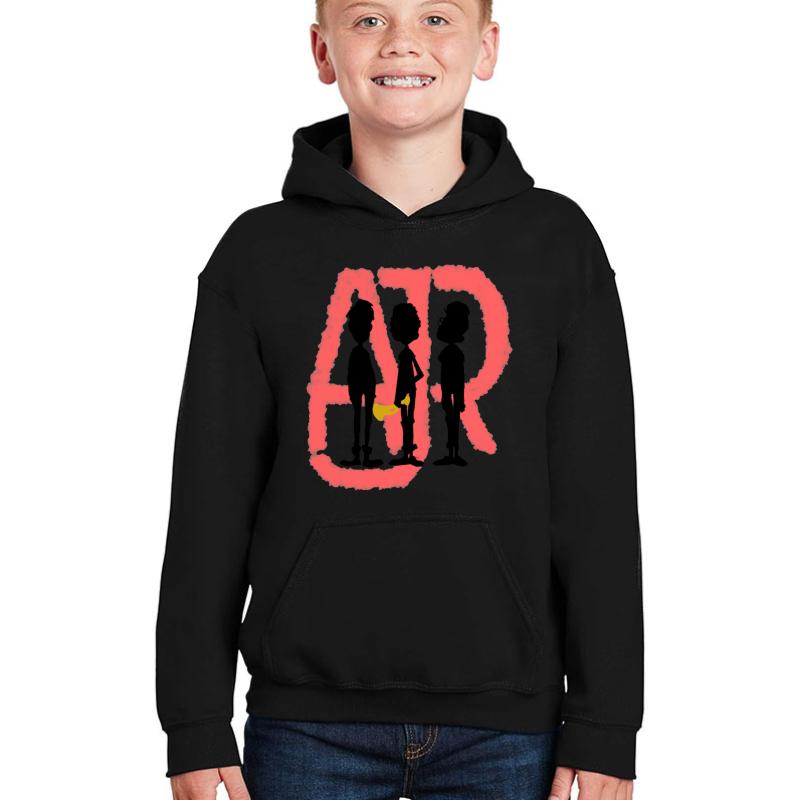 Ajr Shadow Art Youth Hooded Sweatshirt Boy Black