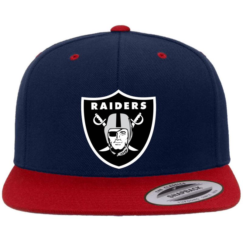 2 Pedang Oakland Raiders Premium Flat Bill Snapback Cap  Navy