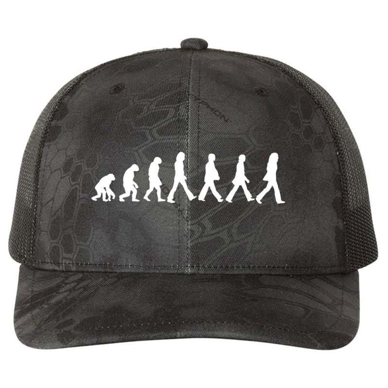 Abbey Road Beatles Evolution Richardson Premium Trucker Snapback Cap  Kryptek Typhon Black