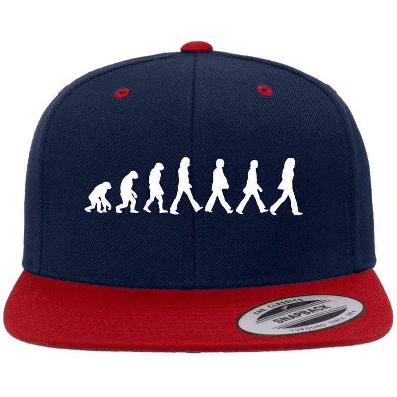 Abbey Road Beatles Evolution Premium Flat Bill Snapback Cap  Navy