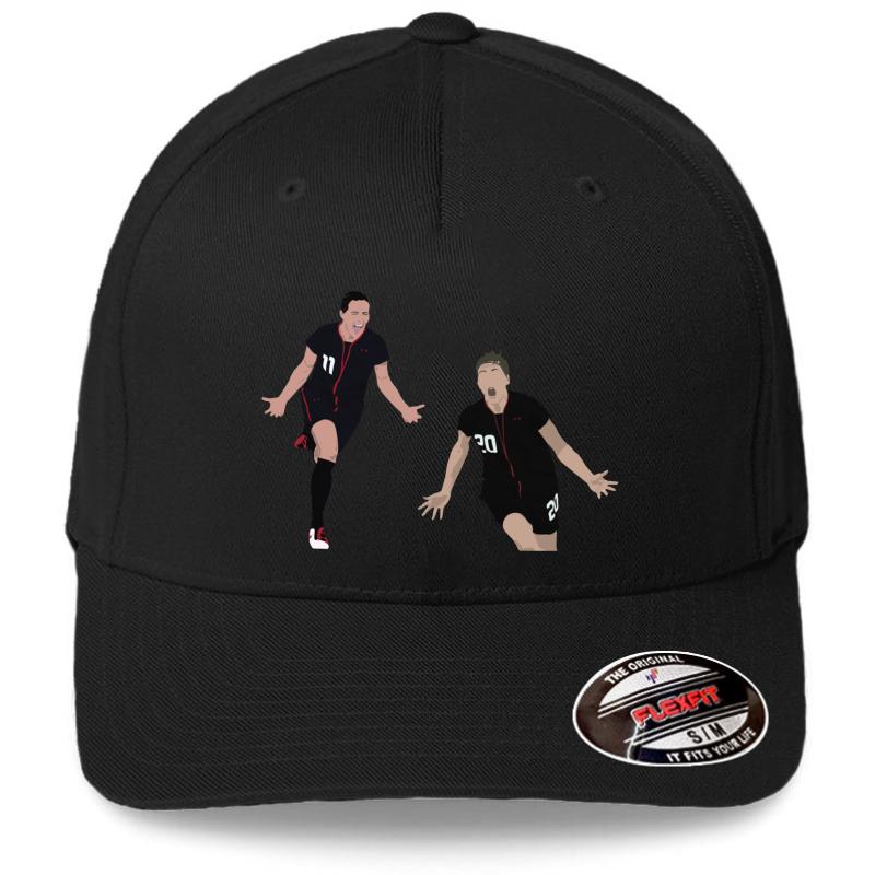 Ali Krieger Abby Wambach Uswnt Flexfit Baseball Cap  Black