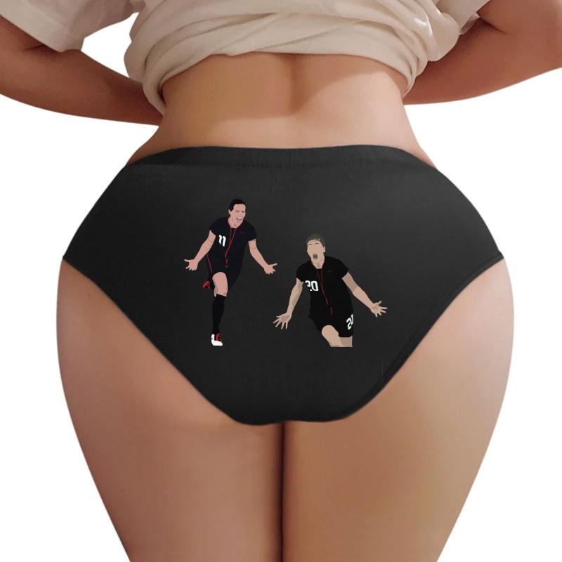 Ali Krieger Abby Wambach Uswnt Women Underwear Panties Women Black