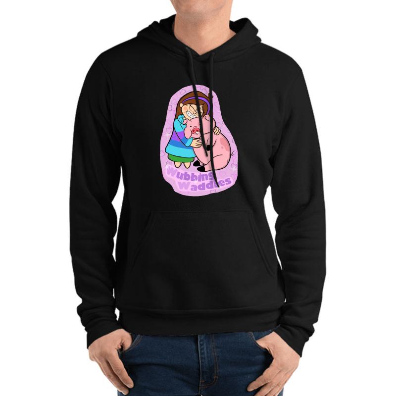 Wubbing Waddles Gravity Falls Unisex Hooded Sweatshirt Men Black