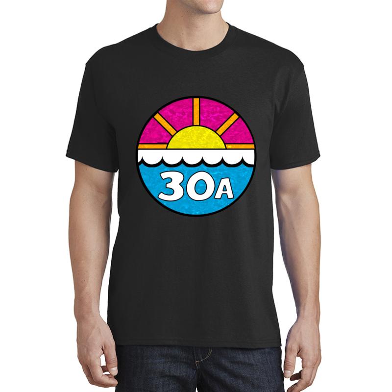 30A Florida Emerald Coast 30 A Beach Ocean Vacation Unisex T-Shirt Men Black