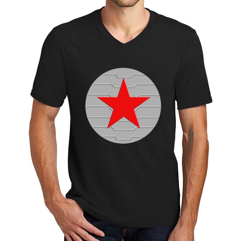 Winter Soldier - Shield Unisex V-Neck T-Shirt Men Black