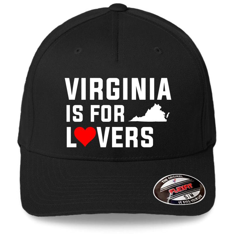 Virginia Is For The Lovers Shirt Flexfit Baseball Cap  Black