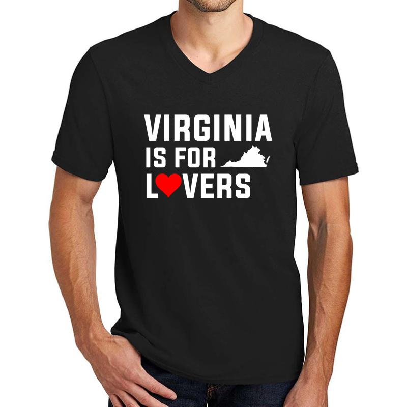 Virginia Is For The Lovers Shirt Unisex V-Neck T-Shirt Men Black