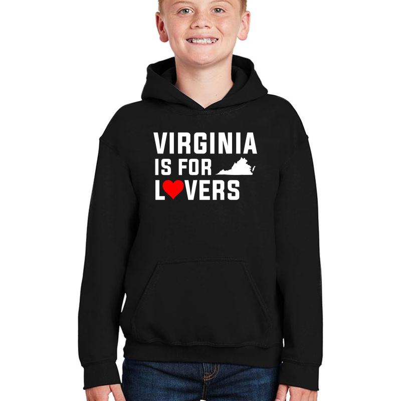 Virginia Is For The Lovers Shirt Youth Hooded Sweatshirt Boy Black