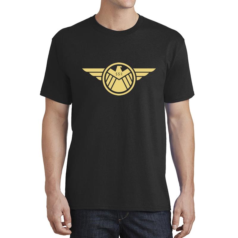 Agent Carter - Gold Wings Unisex T-Shirt Men Black