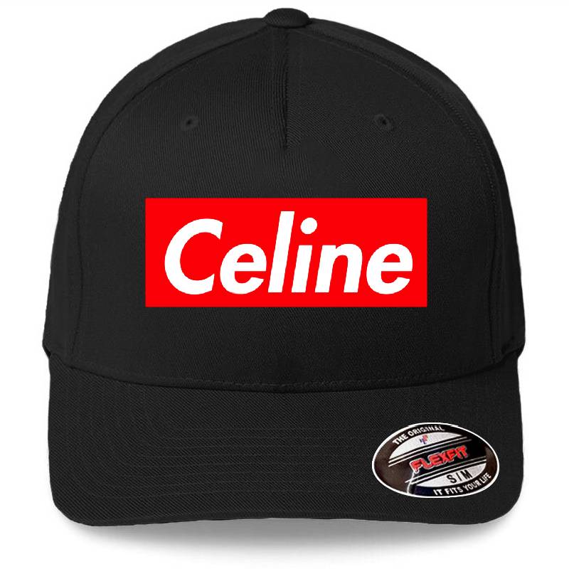 Celine Box Logo In Red Richardson Premium Trucker Snapback Caps
