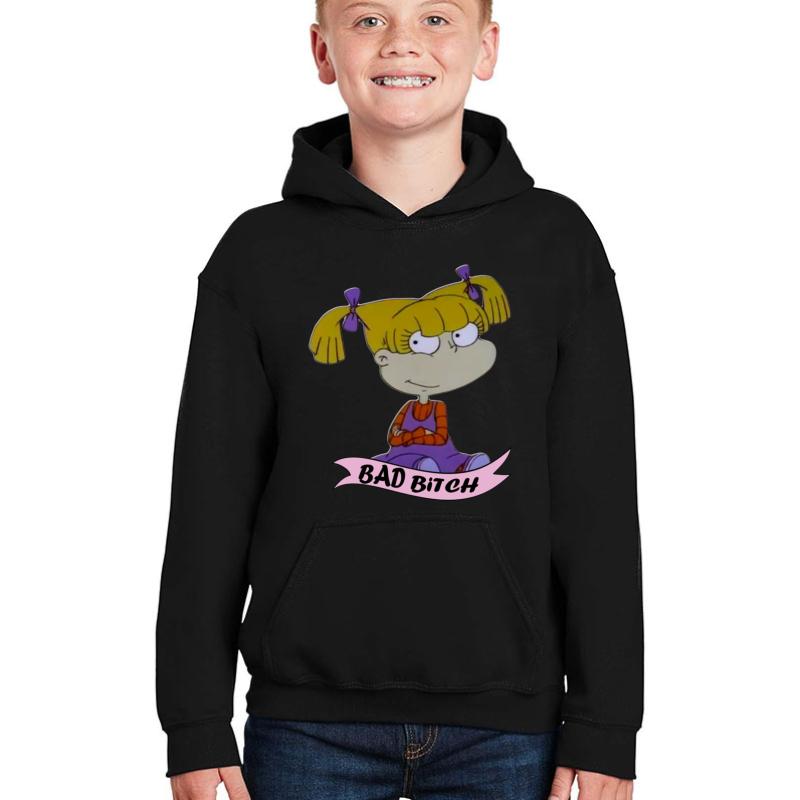 Angelica Pickles Youth Hooded Sweatshirt Boy Black